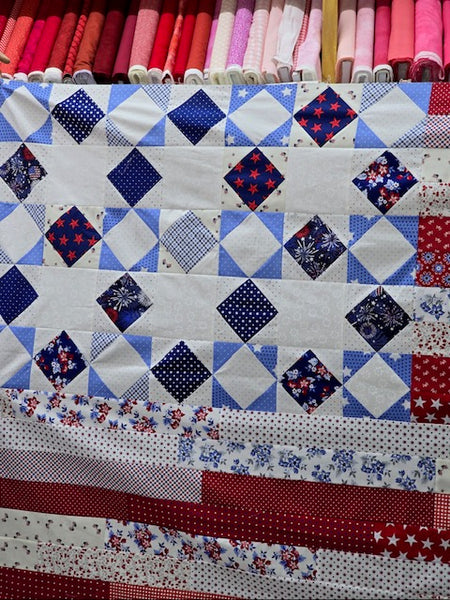 New 2025 Liberty Quilt kit 45" x 70"