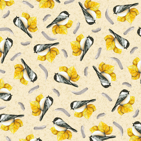 by the yard only Chickadees