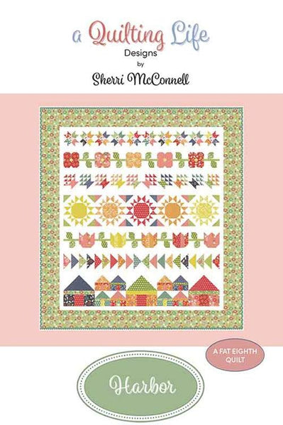 New 2025 Quilt Kit Harbor G QLD 253 Quilting Life Designs featuring Raspberry summer collection