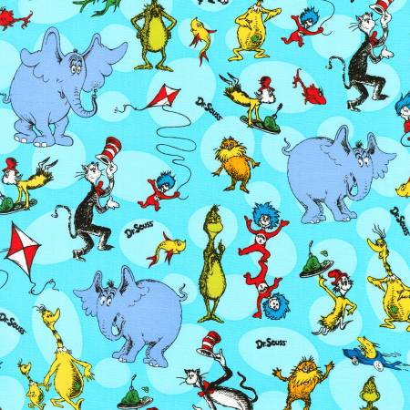 NEW 2025 Celebrate Seuss Fat Quarter Bundle with two panels