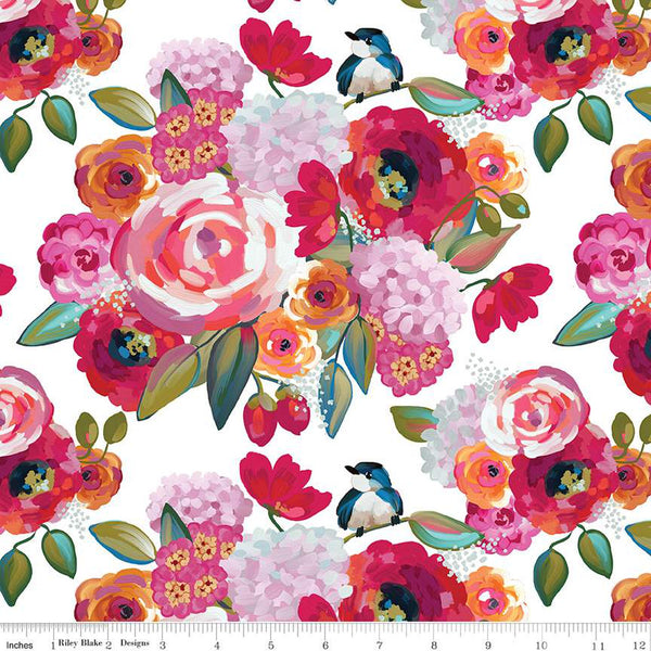 Poppies and Plumes Collection by Lila Tueller for Riley Blake Designs