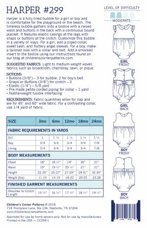 New 2025 Harper # CC299 pattern