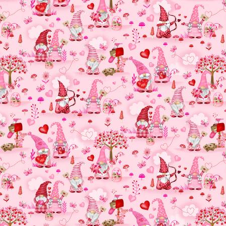 Gnomentine by Gail Cadden for Timeless Treasures