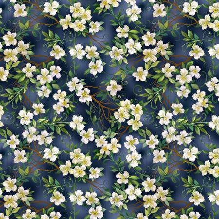 by the yard only Birdhouse Bloom by Dona Gelsinger Collection from Timeless Treasures