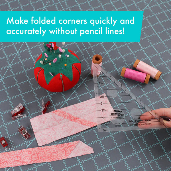 New 2025 Creative Grids Folded Corner Clipper Tool Quilt Ruler # CGRFCC