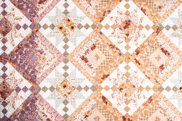 New 2025 Laura's Log Cabin Quilt Kit Modern Prairie Melissa Gilbert 84" x 100"
