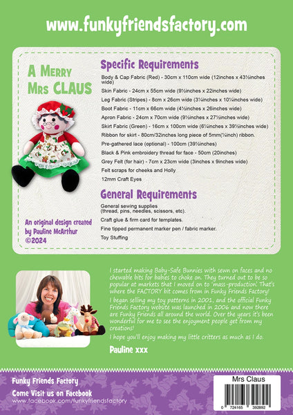 New 2025 Funky Friends Factory Merry Mrs. Claus