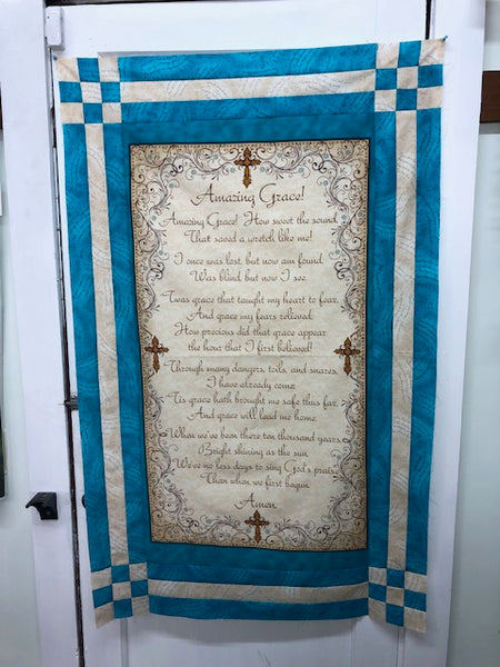 New Amazing Grace Wall Hanging Kit 32 1/2" x 52" with FREE Pattern
