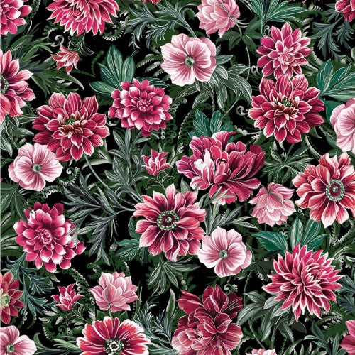 Winterberry Floral Pearlescent Collection by Kanvas Studio for Benartex