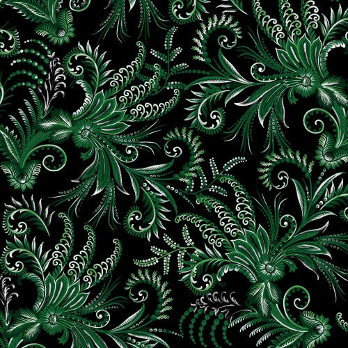 Winterberry Floral Pearlescent Collection by Kanvas Studio for Benartex
