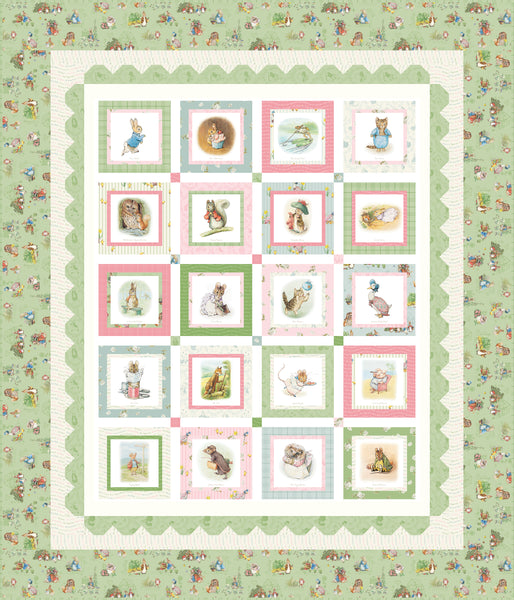 New 2025 Peter Rabbit™ and Friends Panel Quilt Boxed Kit