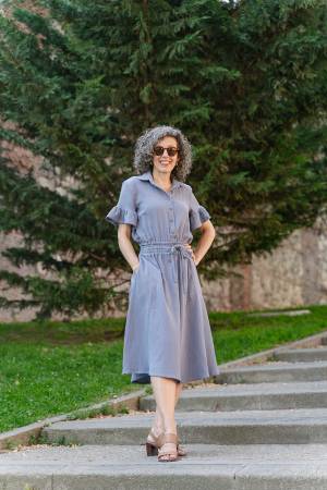 New 2025 LC064TD TOMIGAYA SHIRT DRESS