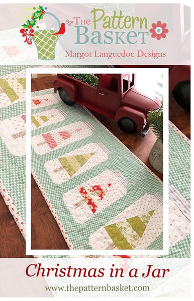 Christmas In A Jar Table Runner TPB 1812 Pattern Basket