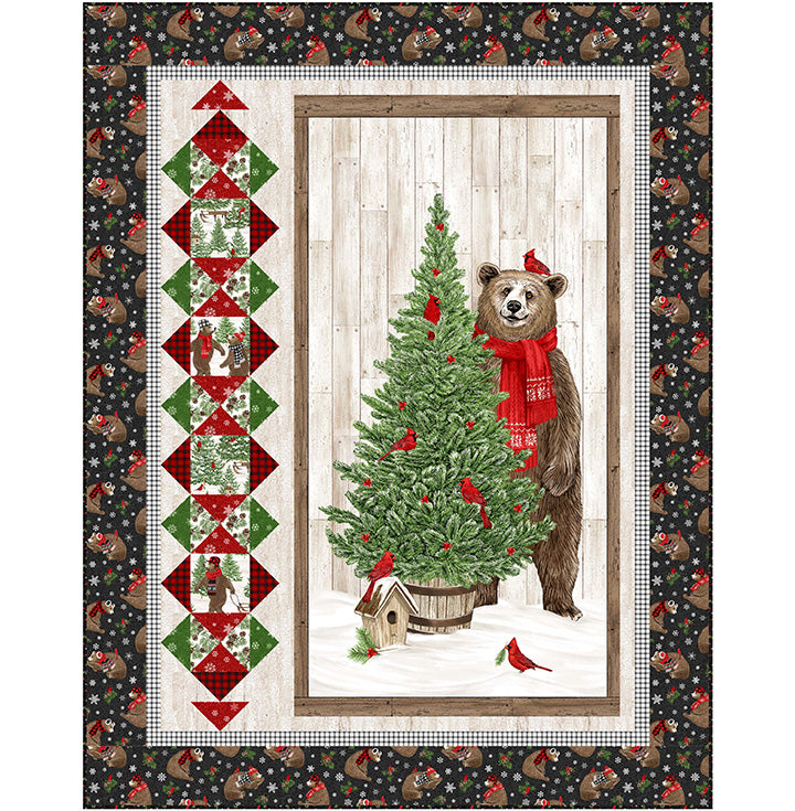 Sale Family Album Quilt Kit Featuring Beary Merry Christmas – Country 