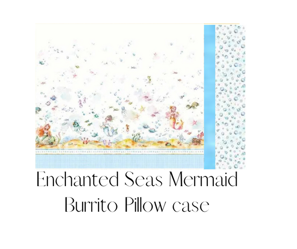 New Enchanted Seas Mermaid Burrito Pillowcase Kit