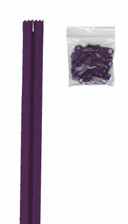 4 yards of 16mm #4.5 zipper chain and 16 Extra-Large Coordinated Pulls