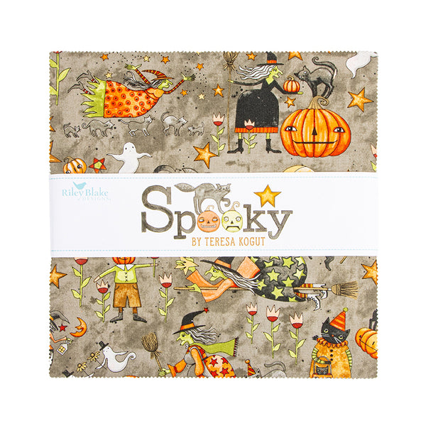 New 2026 Spooky 10" Stacker layer cake squares Riley Blake