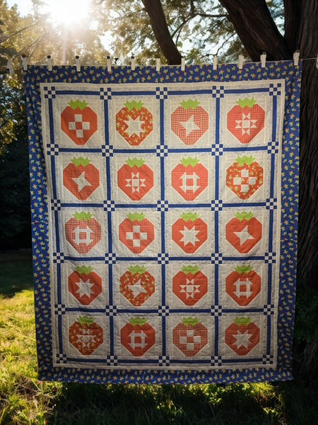 New 2026 #239 Strawberry Sampler Coriander Quilts Corey Yoder Moda fabrics Featuring Fruit Salad