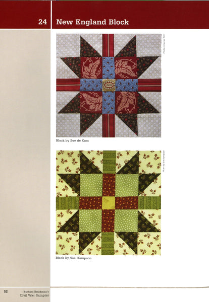 New Barbara Brackmans Civil War Sampler # 10874
