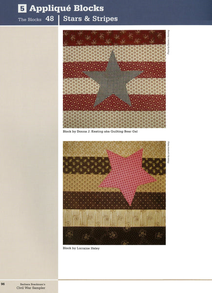 New Barbara Brackmans Civil War Sampler # 10874