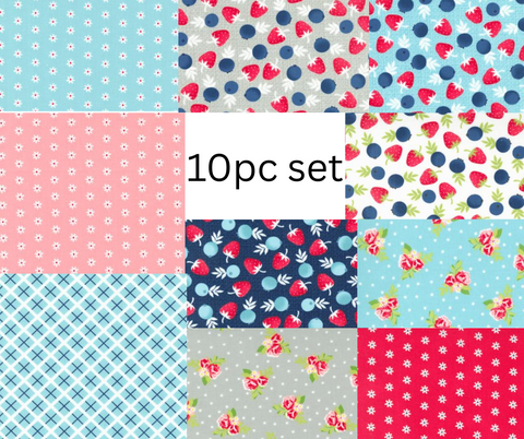 New 10 pc Fat Quarter Bundle