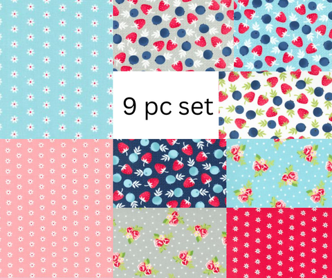 New 9 pc Fat Quarter Bundle