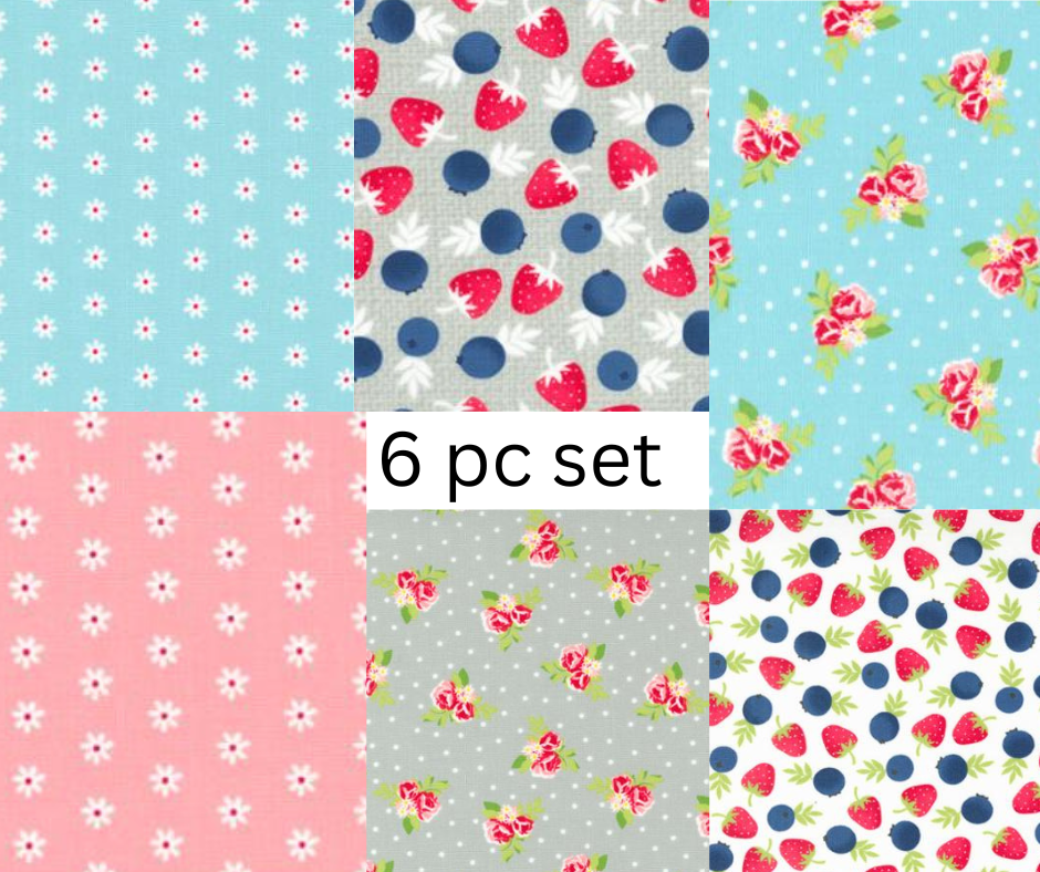 New 6 pc Fat Quarter Bundle