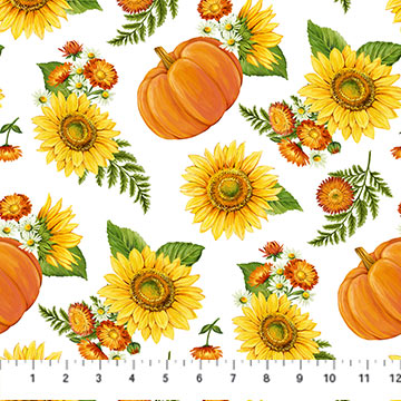 Wilmington Prints Lisa Audit Sunflower Sweet Packed Sunflowers Multi