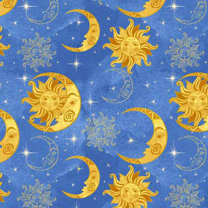 Sale BY THE YARD ONLY CELESTIAL fabric collection QT Fabrics