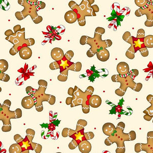 SALE CHRISTMAS FAVORITES   GINGERBREAD Men QT Fabrics