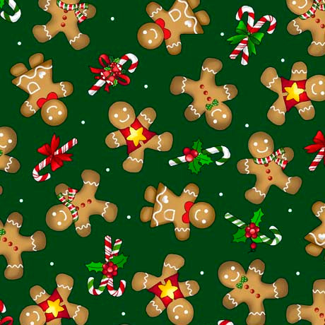 SALE CHRISTMAS FAVORITES   GINGERBREAD Men QT Fabrics