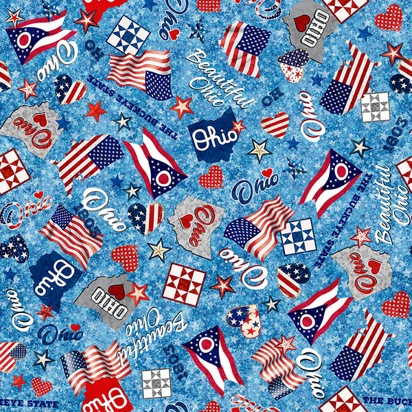 New 2025 All Ohio Shop Hop Fabric