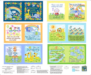 New 2025 JUNGLE FRIENDS   COUNTING WITH FRIENDS BOOK PANEL