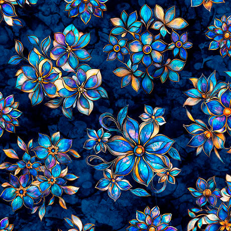 New 2026 Mosaic Blooms fabric collection QT Fabrics