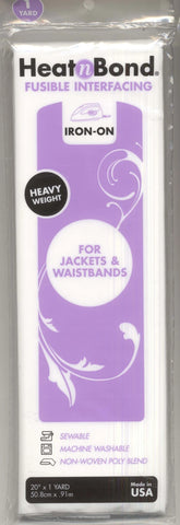 New Heat N Bond Heavy Weight Fusible Interfacing 20in x 1yd # 3338
