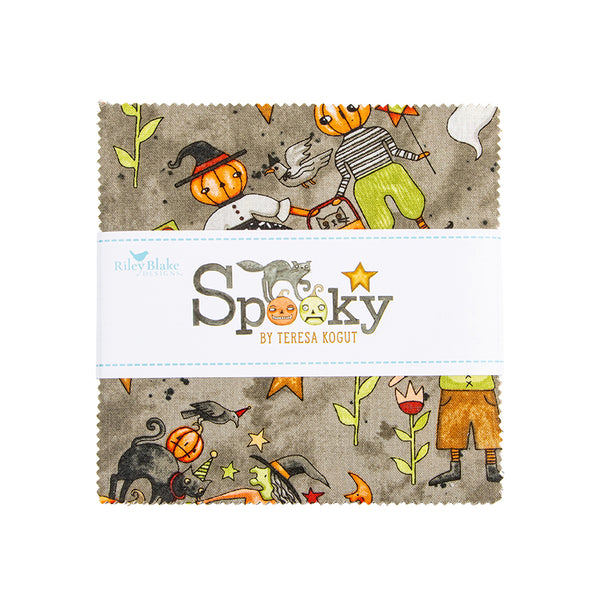 New 2026 Spooky 5" Stacker Charm squares Riley Blake