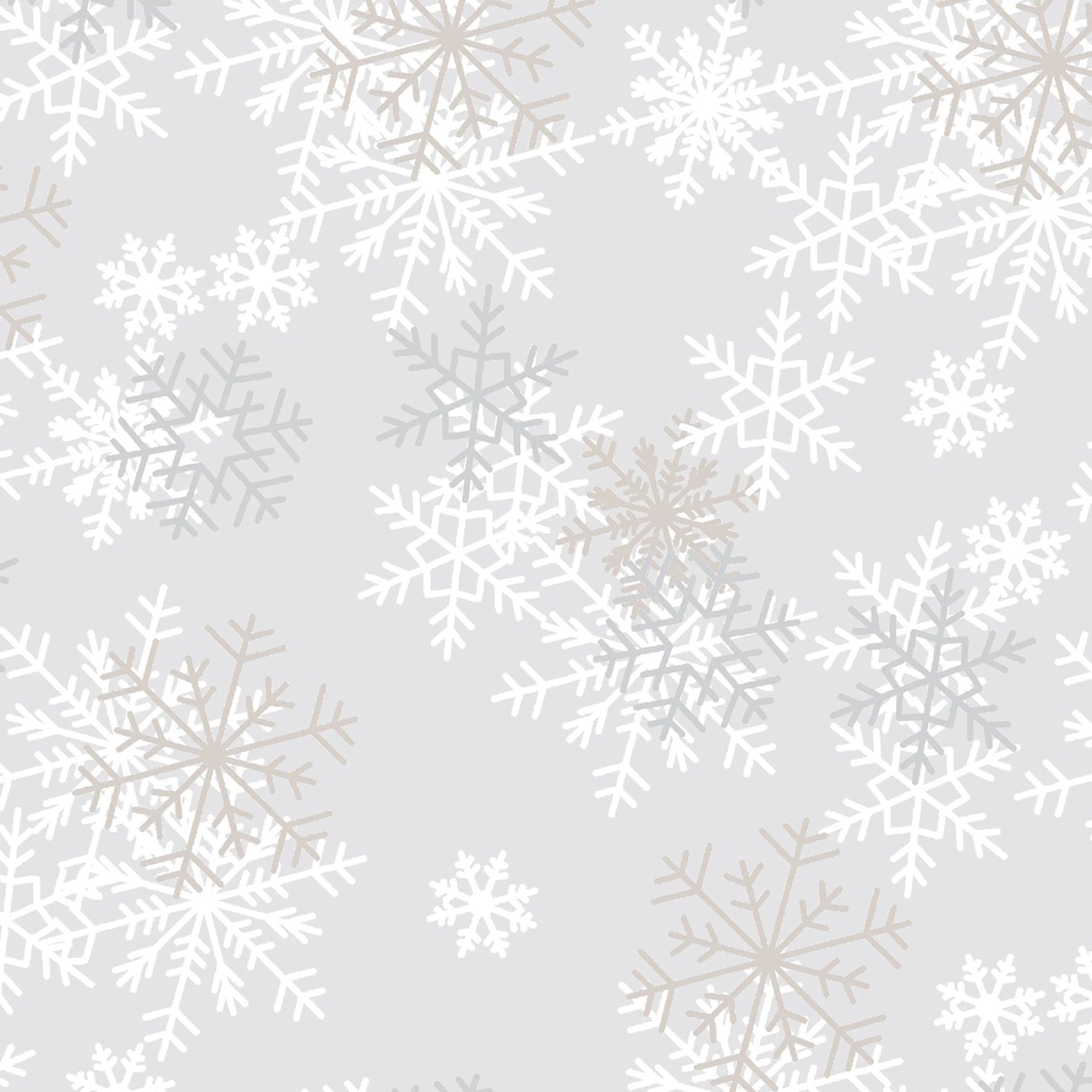 New 2025 Light Grey Snowflakes 108in Wide Back # 51461-1