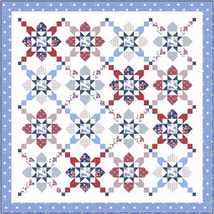 New 2025 Quilt Kit Jubilant -Featuring Star Spangled Moda