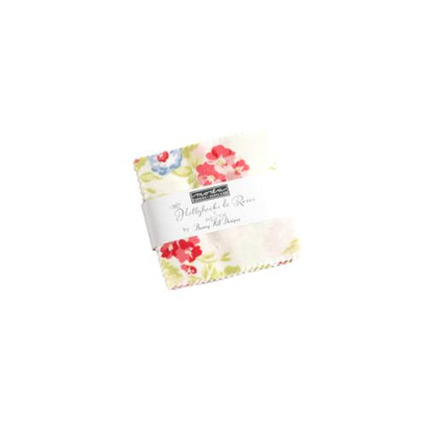 New 2025  Hollyhocks Roses Mini Charm 3050MC Moda