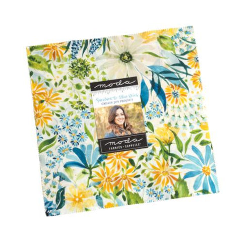New 2025 Sunshine Blue Skies Layer Cake® 39820LC Moda
