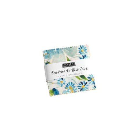 New 2025  Sunshine Blue Skies Mini Charm 39820MC Moda