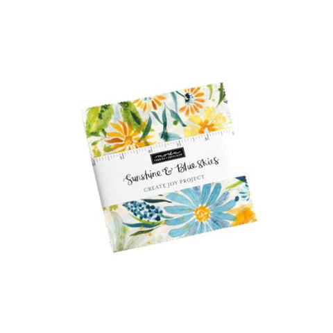 New 2025  Sunshine Blue Skies Charm Pack 39820PP Moda