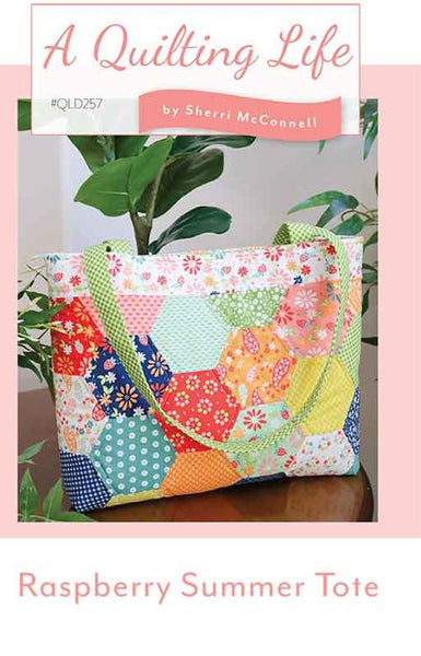 New 2025 Raspberry Summer Tote pattern G QLD 257 Quilting Life