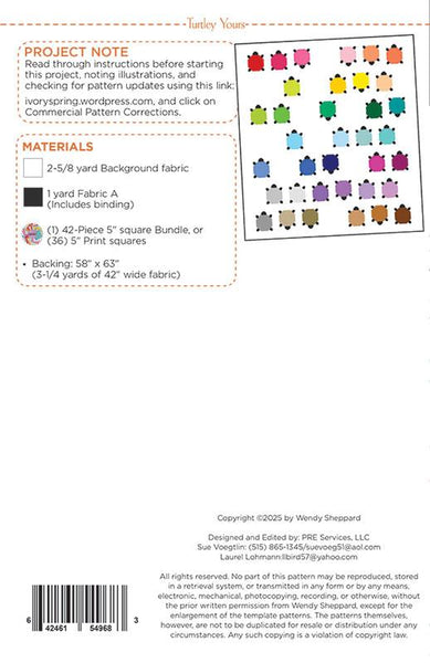 New Turtley Yours G WS 104 Wendy Sheppard quilt pattern