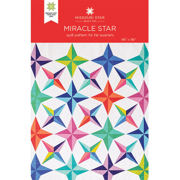 Missouri Star Quilt Co.  Miracle Star Pattern plus Large Simple Wedge and Large Wing Templates