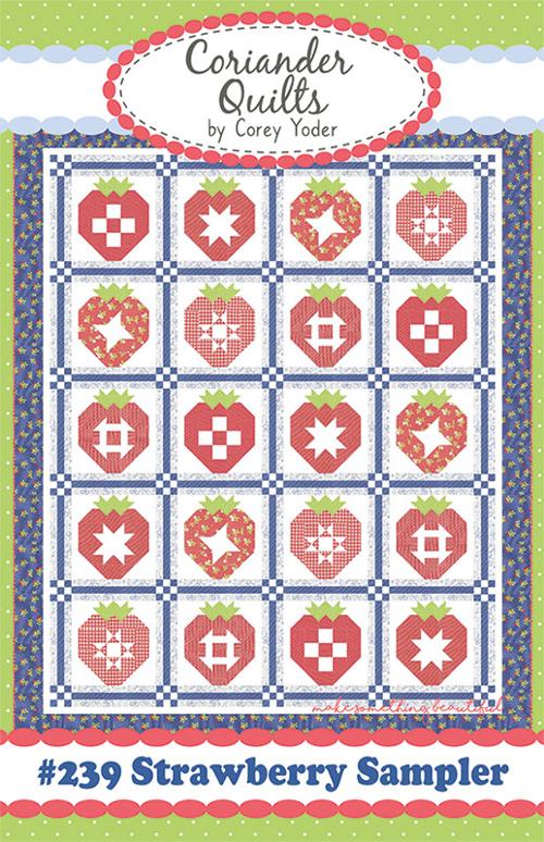 New Strawberry Sampler G CQ 239 Coriander Quilts pattern