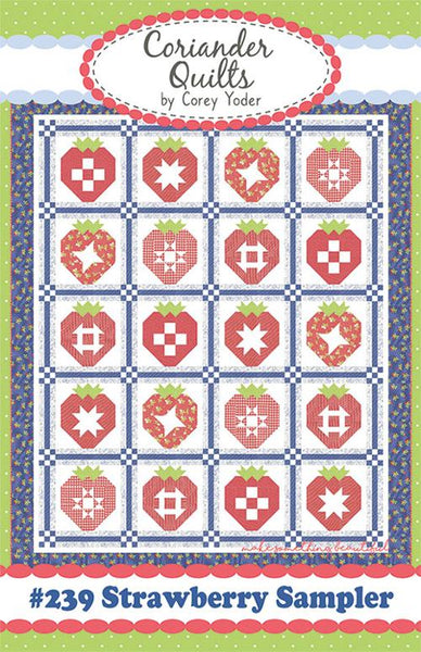 New Strawberry Sampler G CQ 239 Coriander Quilts pattern