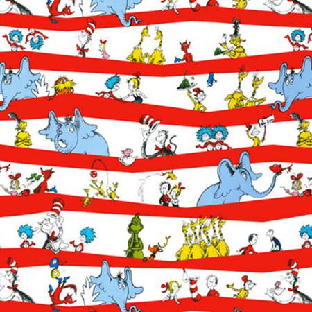 NEW 2025 Celebrate Seuss Fat Quarter Bundle with two panels