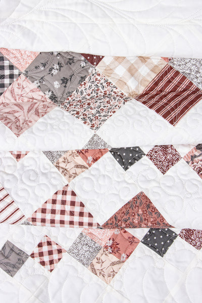 Modern Prairie  Prairie Patchwork Quilt Kit boxed. Co Founder Melissa Gilbert Riley Blake Designs