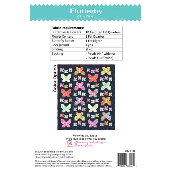 New 2026 Flutterby Pattern 67 x 76 1/2